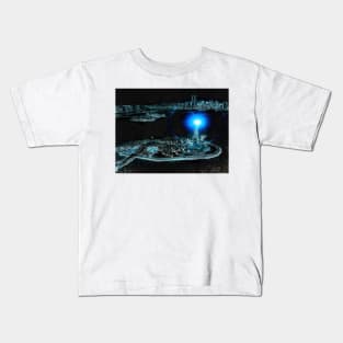 Lady Liberty Lights Up the Skyline Kids T-Shirt